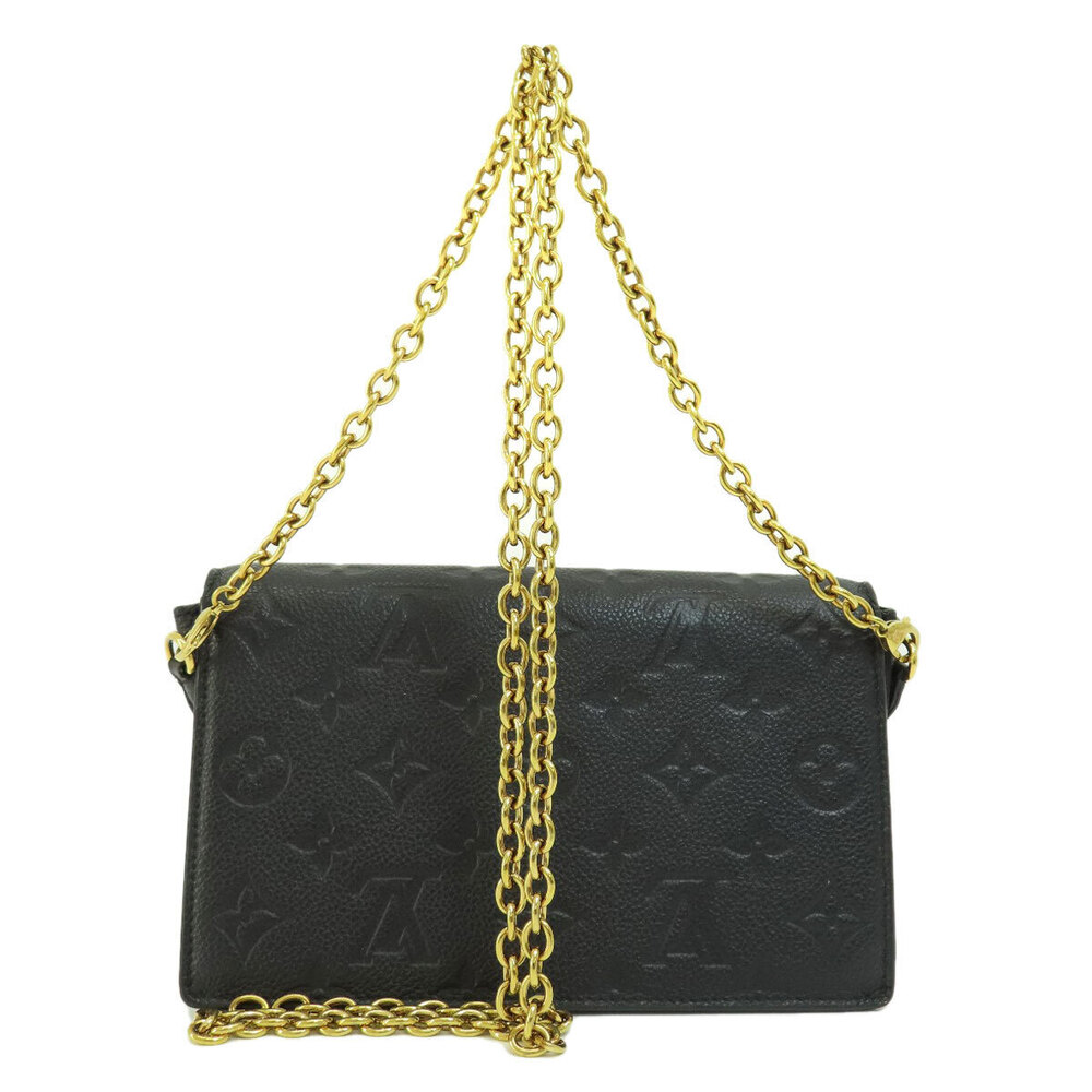 Louis Vuitton Wallet Chain Wallet Portefeuille Empreinte Long Vavin Black